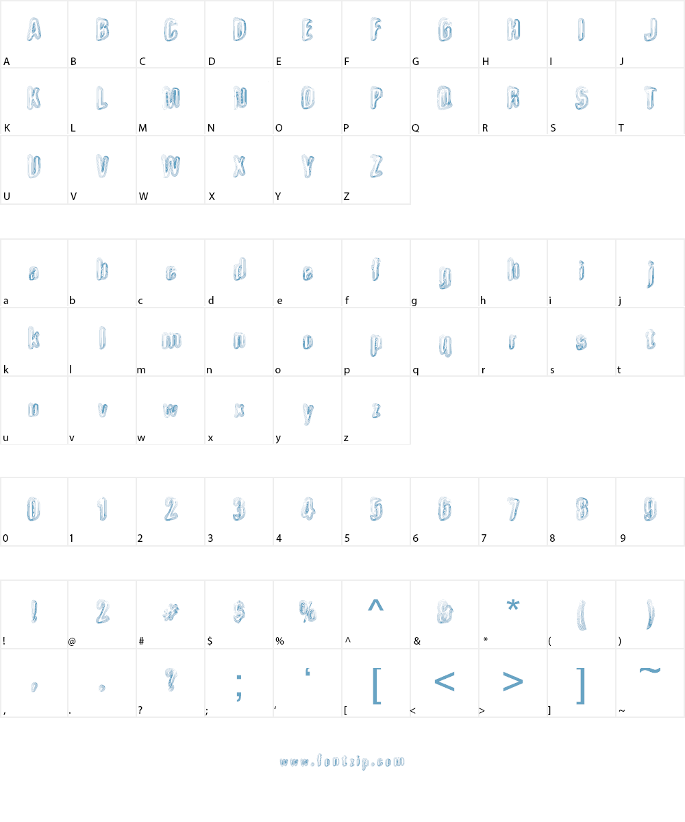 Wow Man Font Character