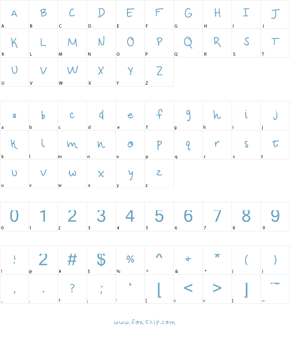 Pixie Dust Font Character