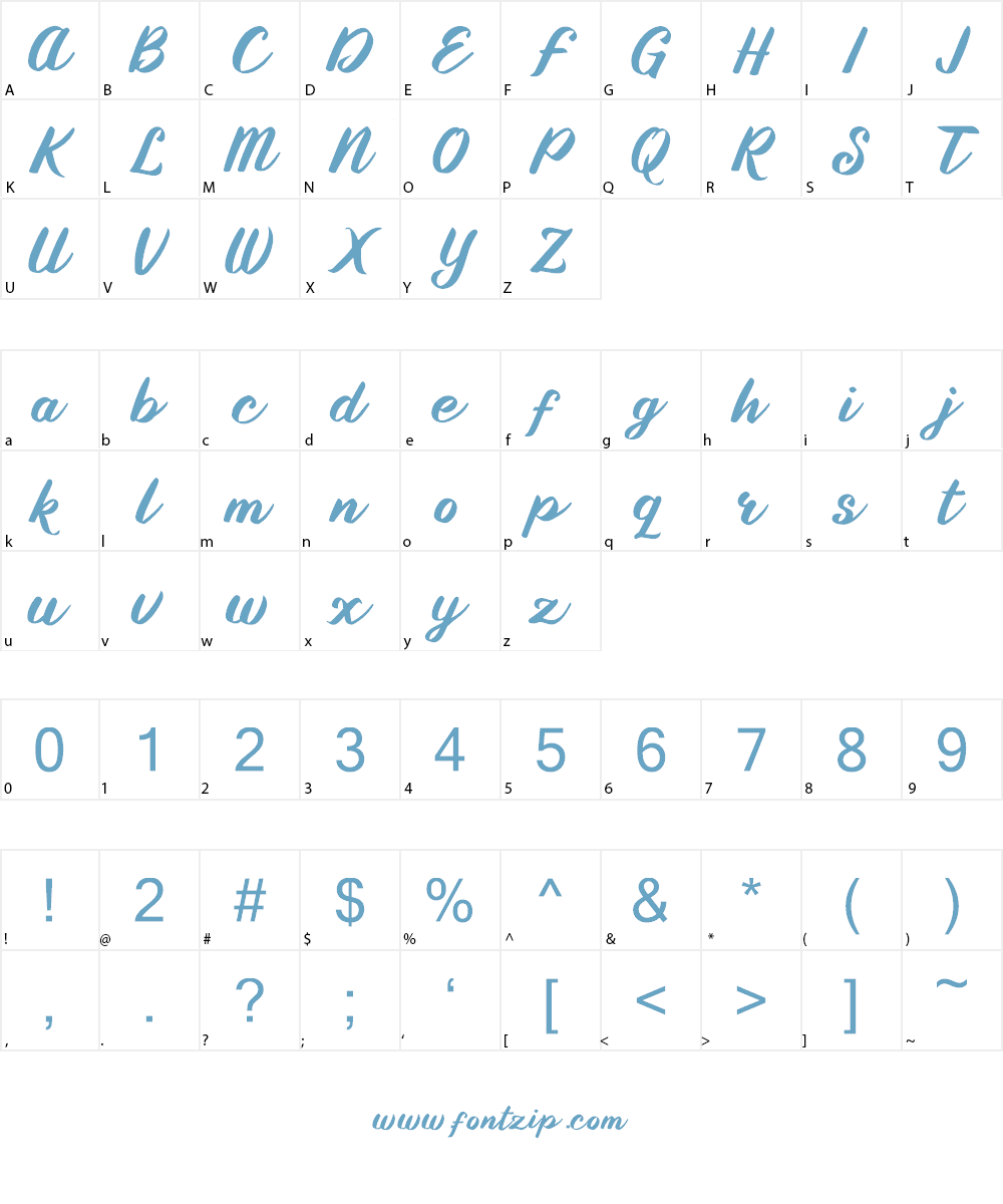 Bryan Khostang Font Character