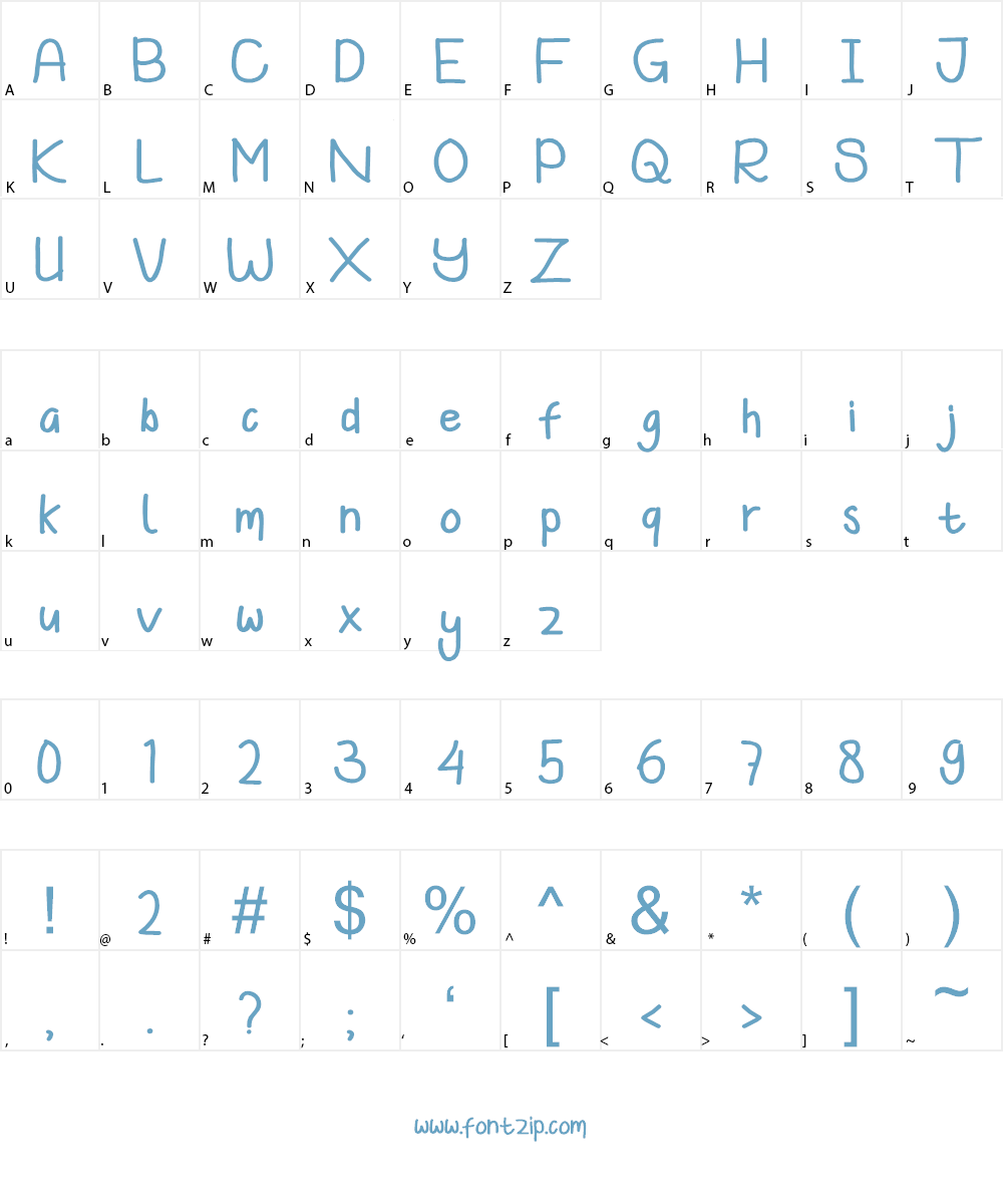 Koowalsky Font Character