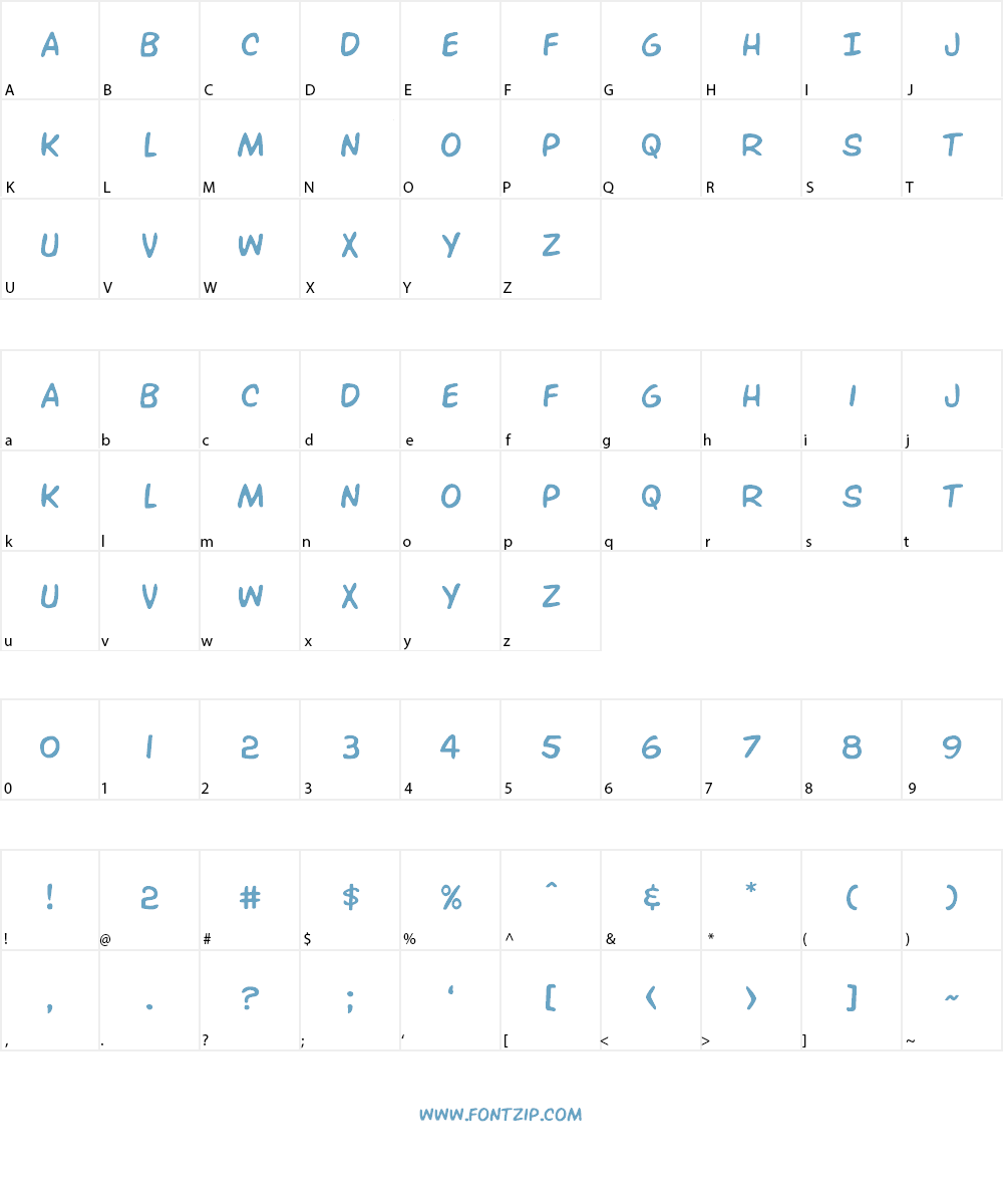 Overstreet Bible Font Character