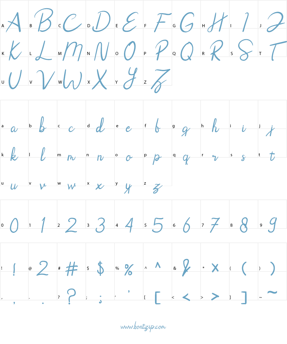 Rhoselinna Font Character