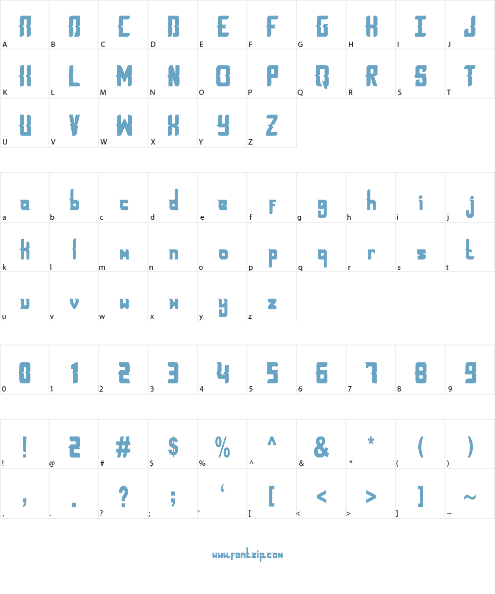 Bestrai Font Character