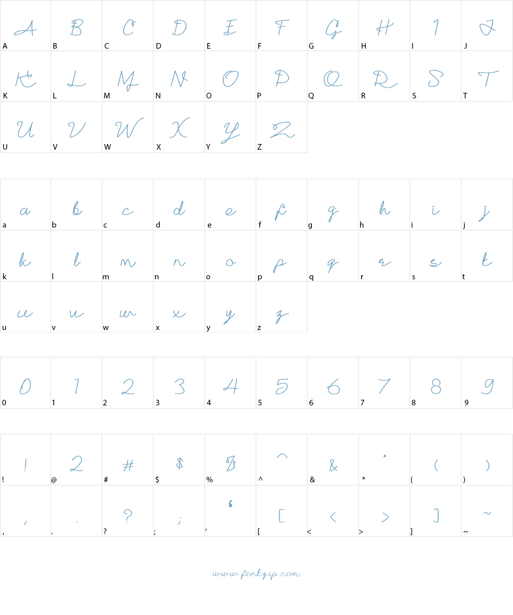 Ganbatta Font Character