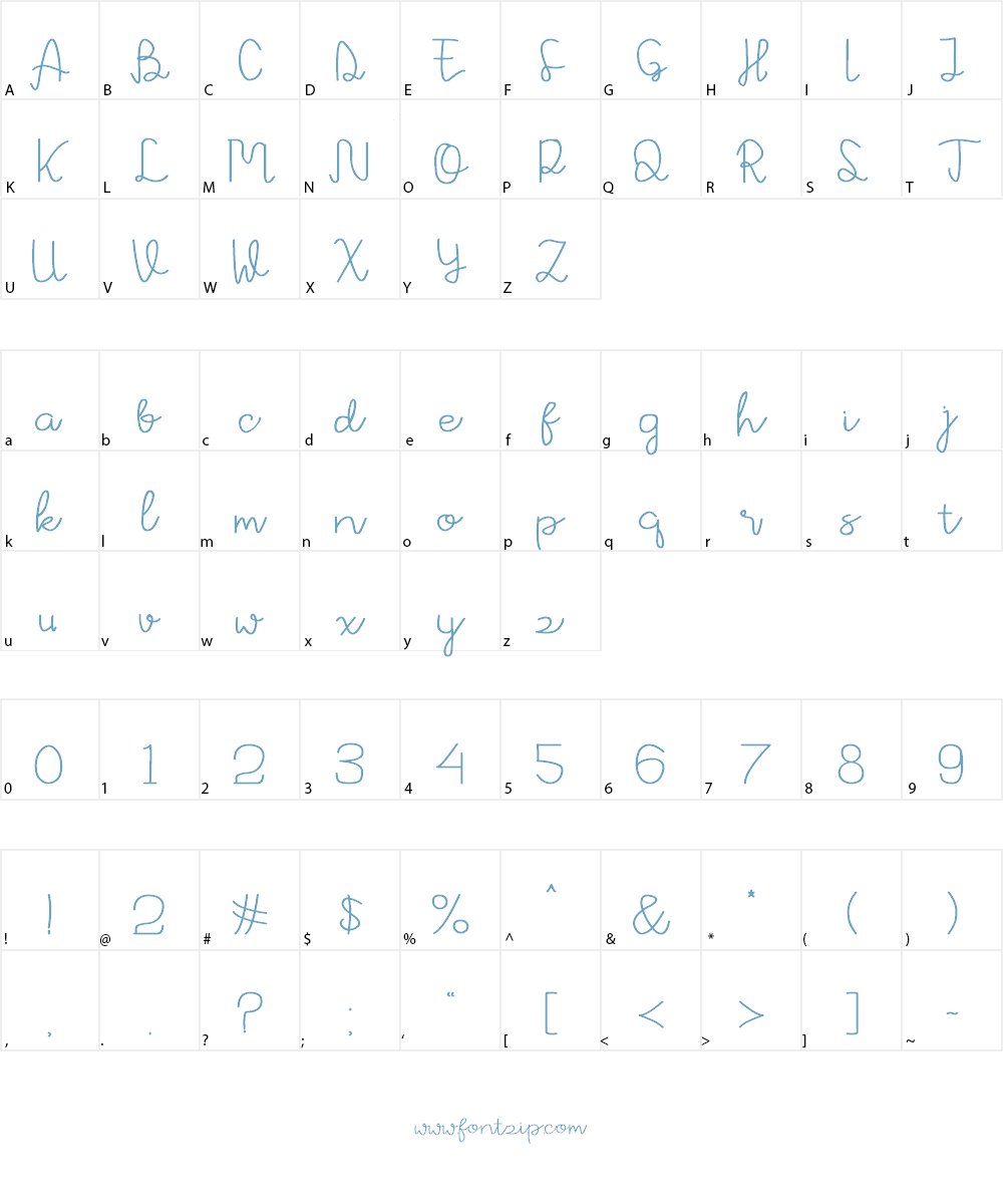 Avrilya Font Character