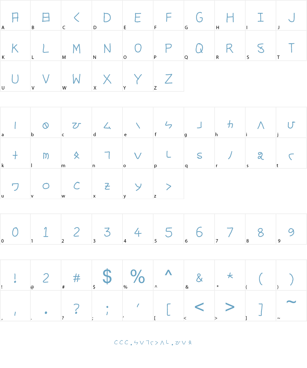 sanskrit katakana Font Character