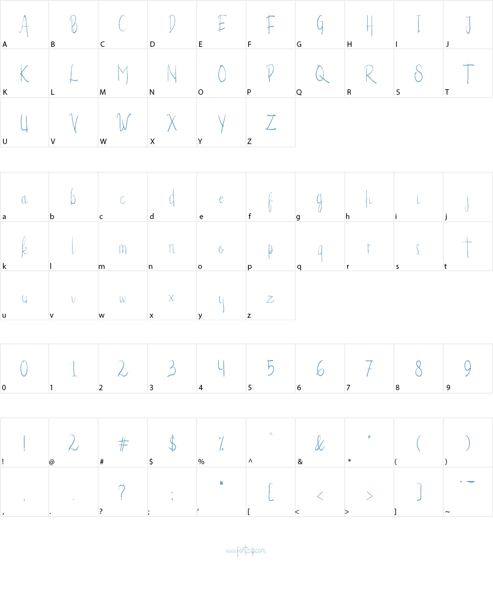 Alexandrea Font Character