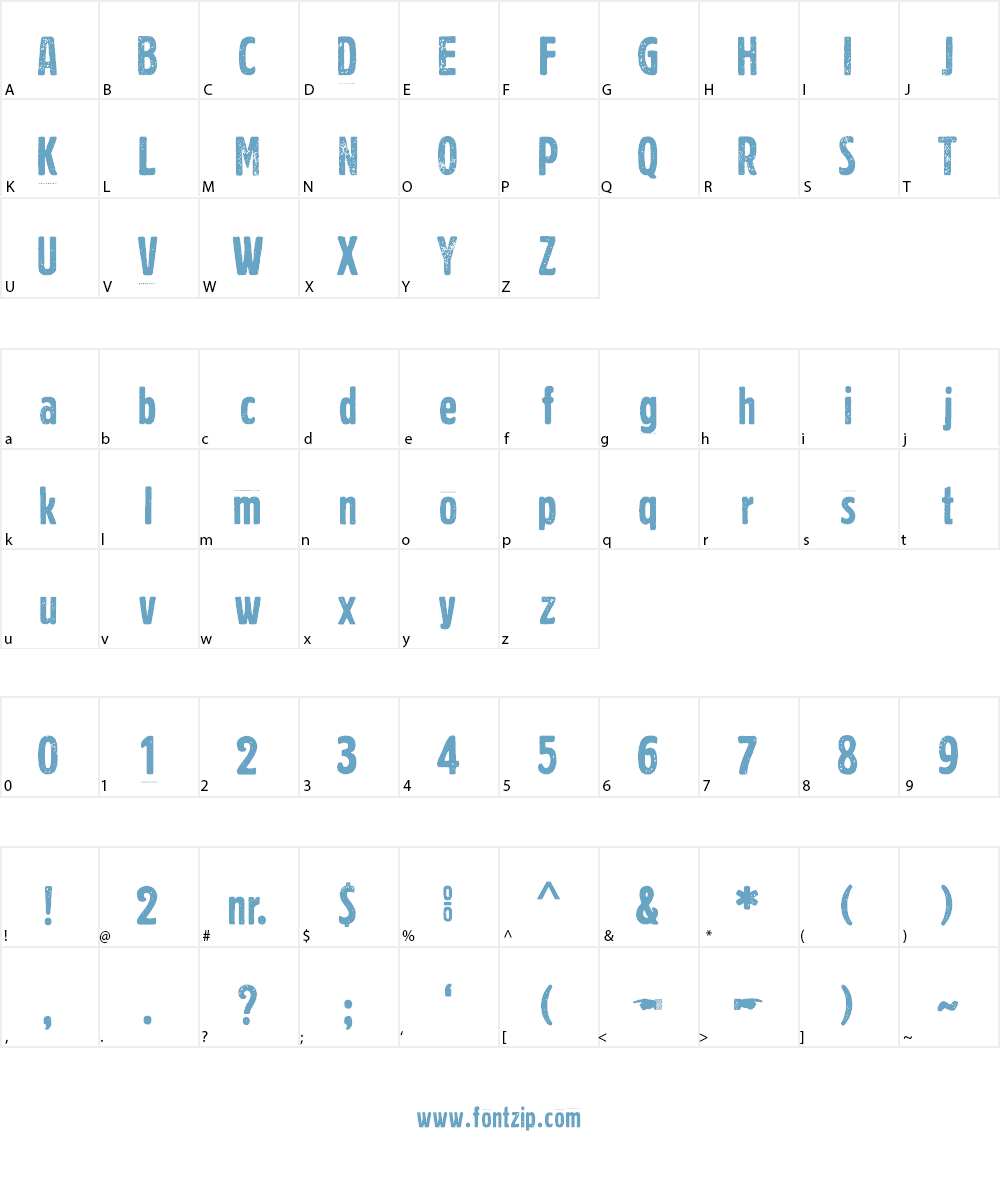 Volkszeitung 21 Font Character