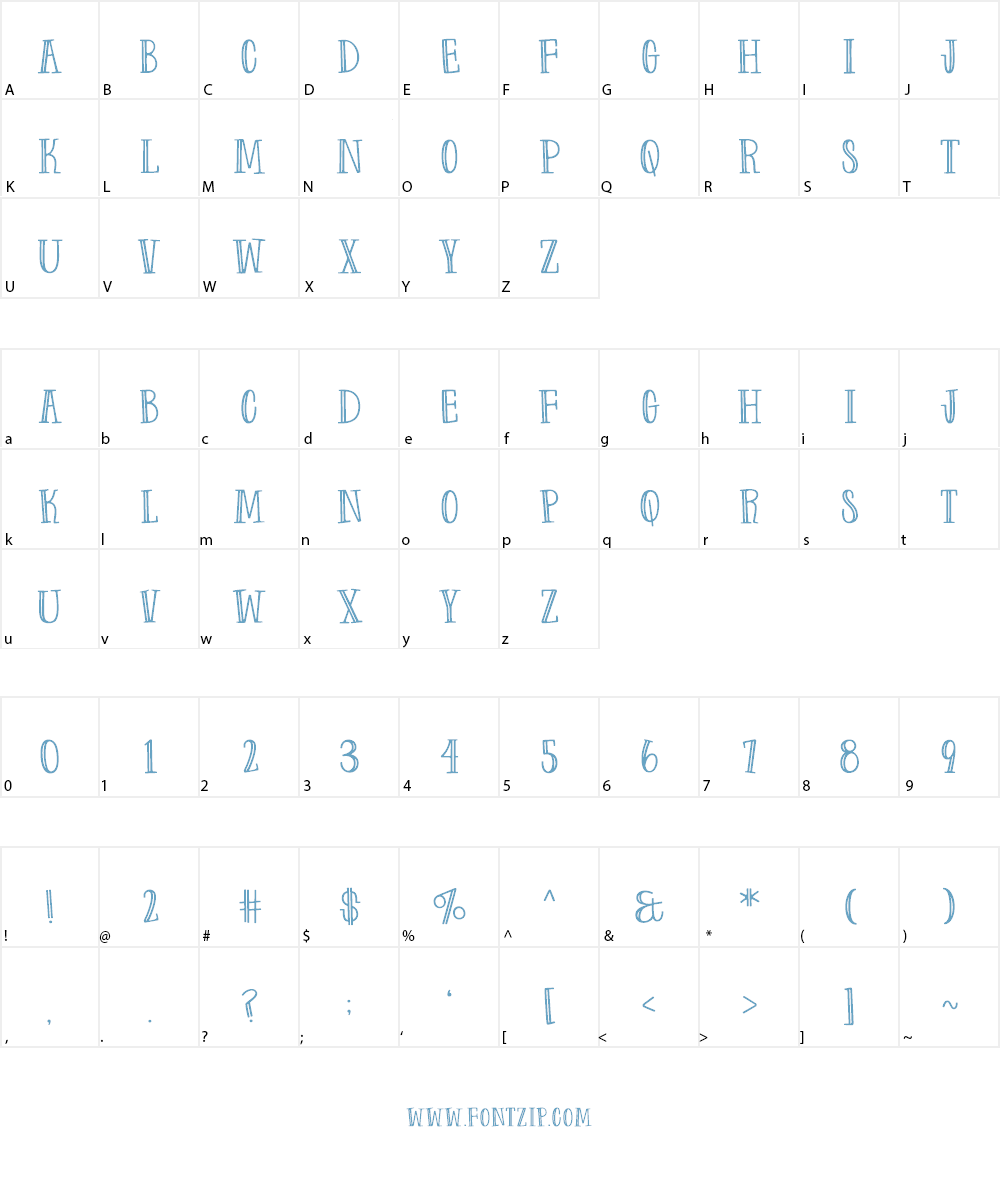 Farm to Market Fancy Font Character