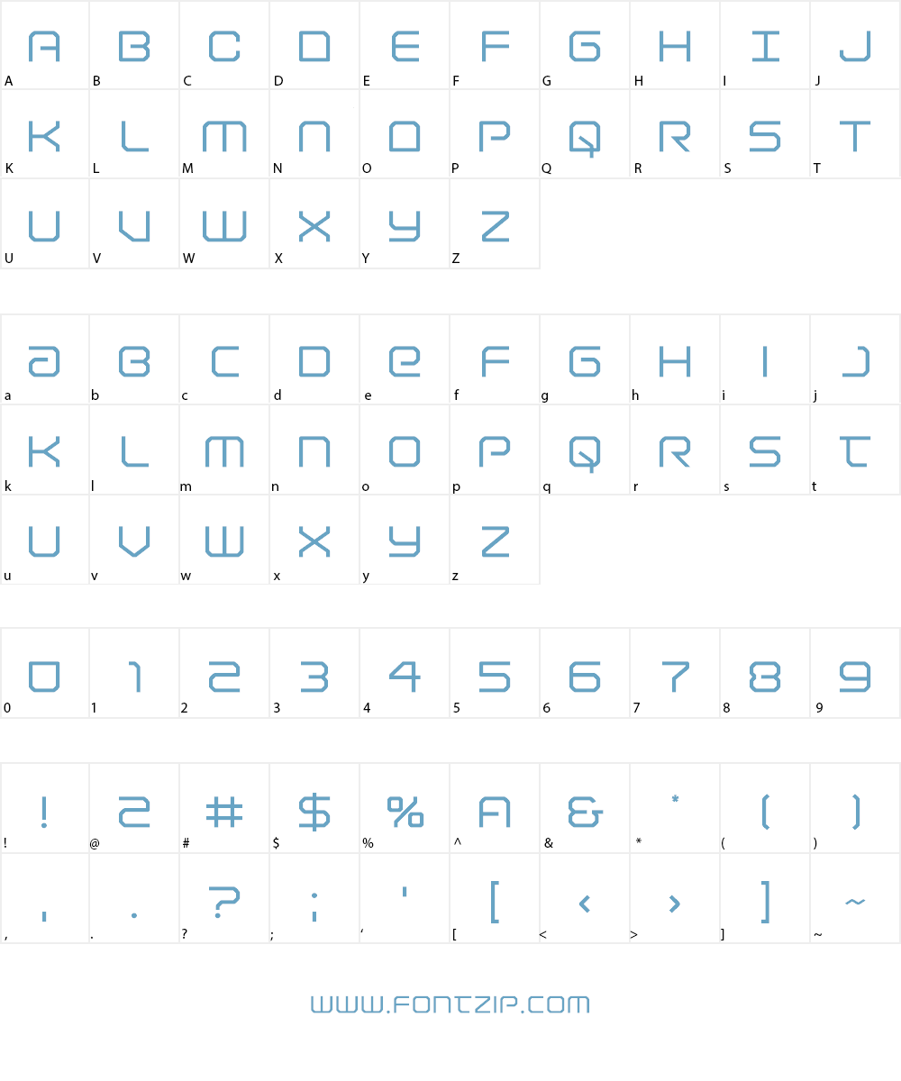 Light Brigade Font Character
