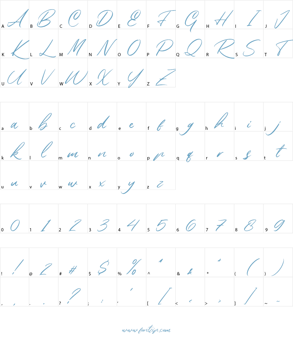Rembank Font Character