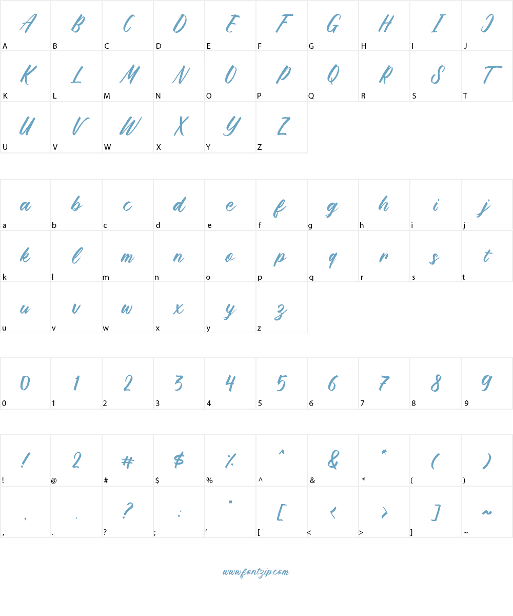 Brushpen Story Font Character