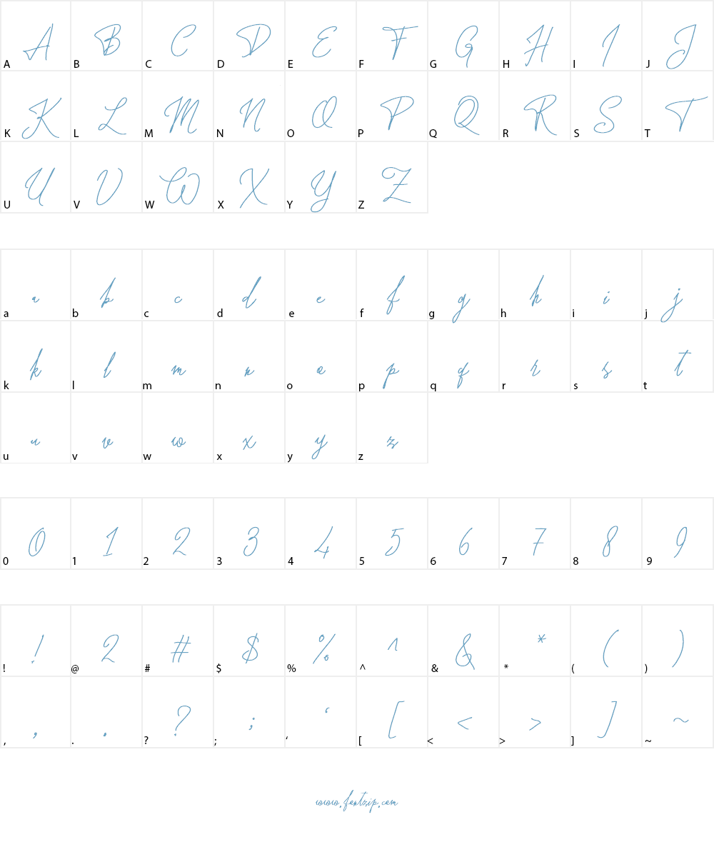 Forsythia Garden Font Character