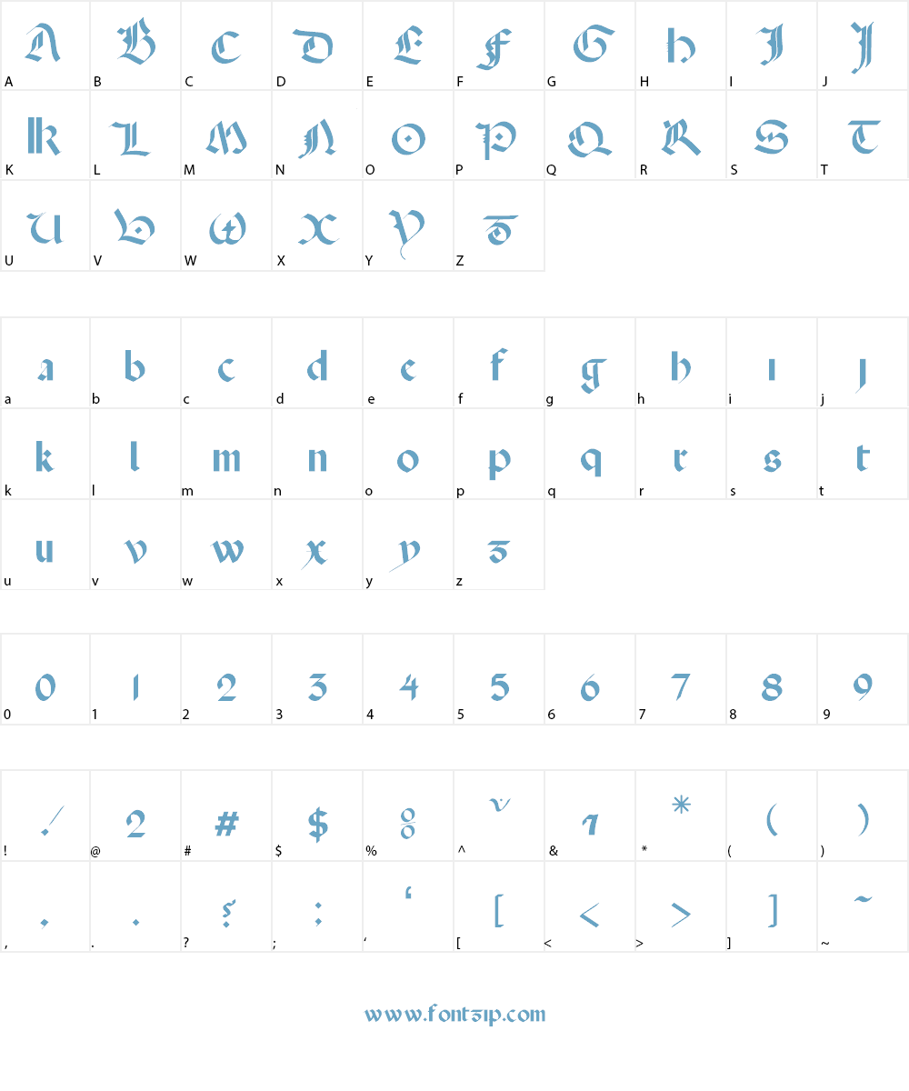 Quaerite Regnum Dei Font Character