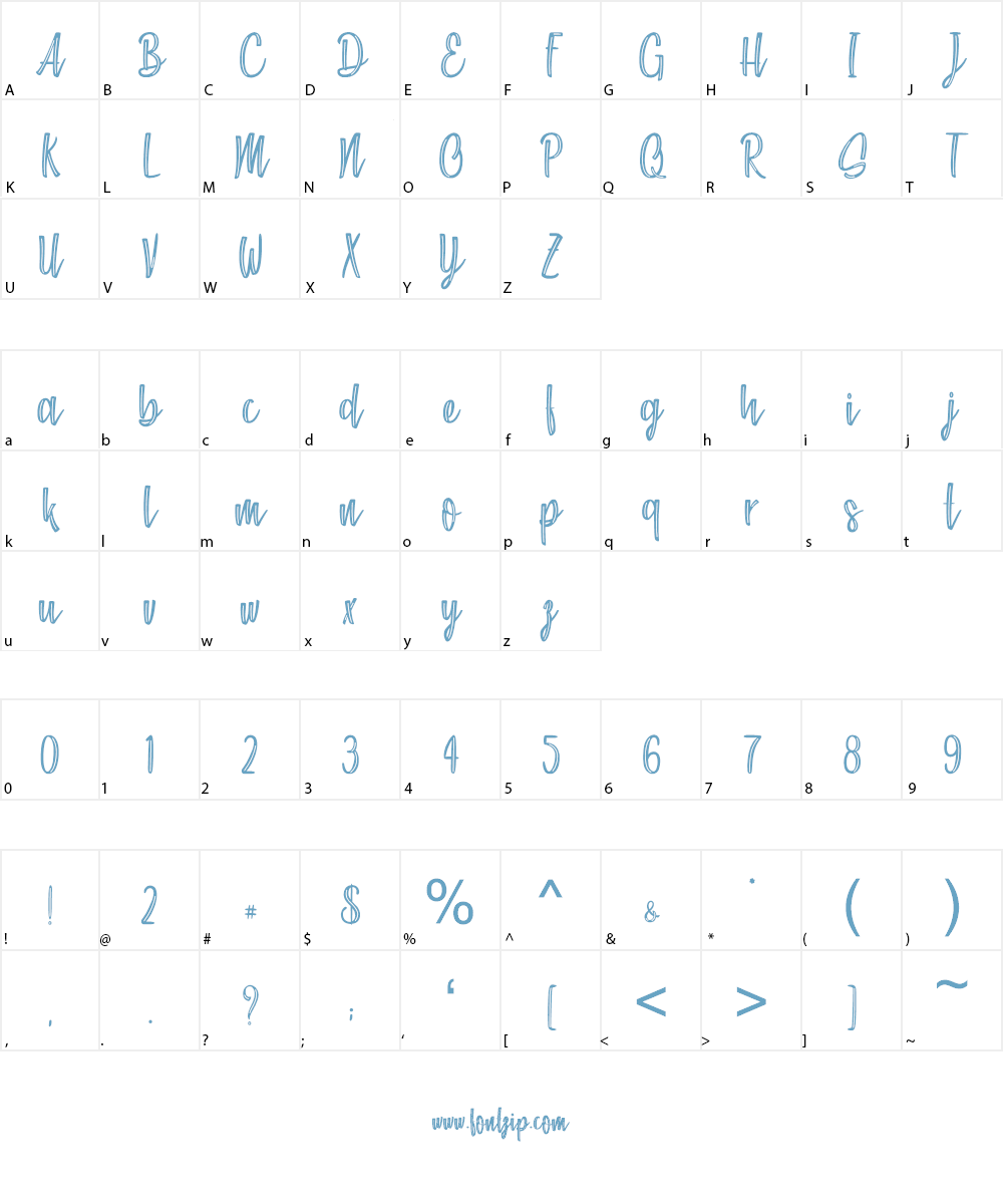 Chocolate Kids Font Character