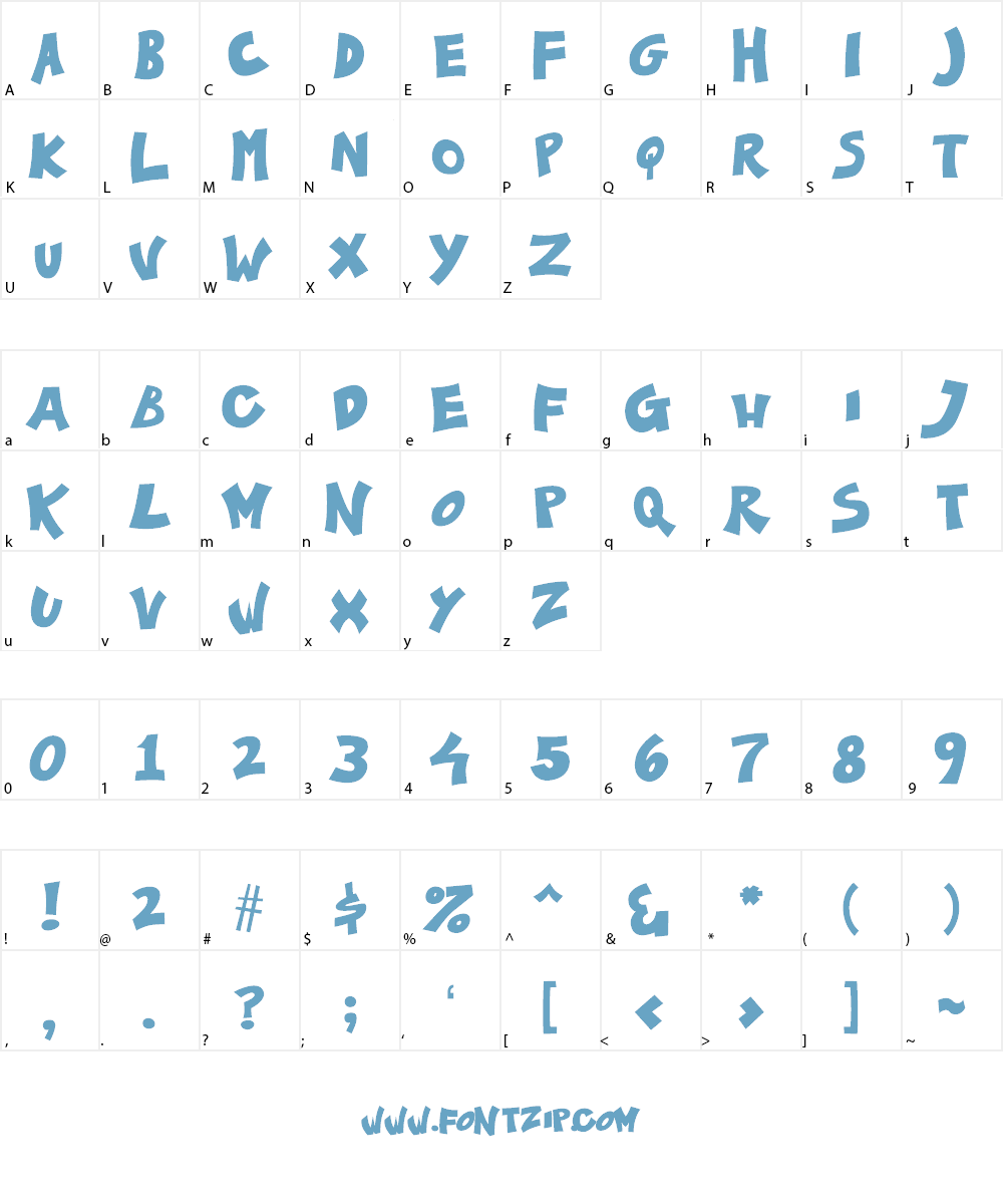 Ka-Pow! Font Character