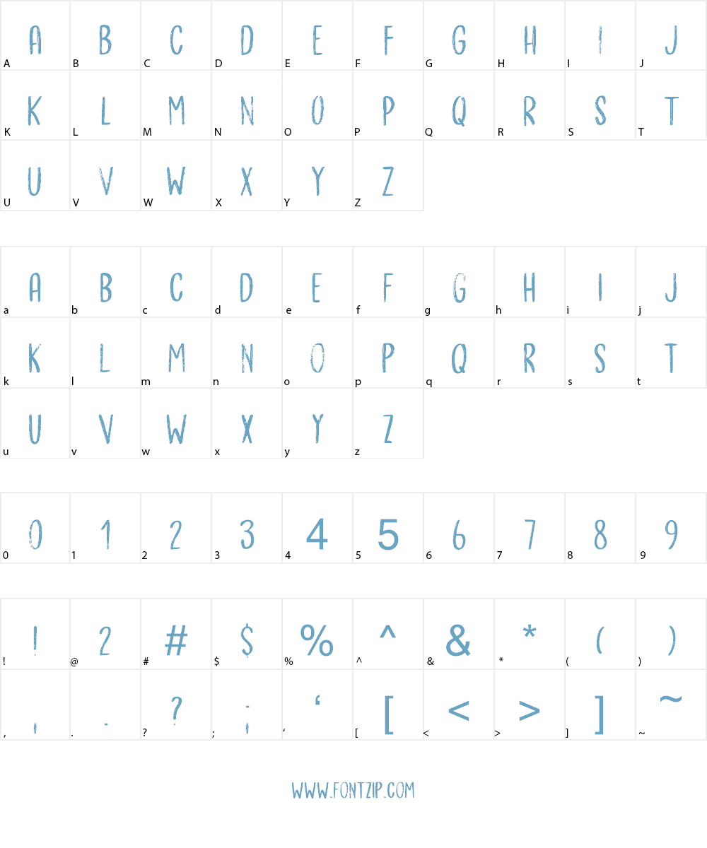 Bergie Seltzer Font Character