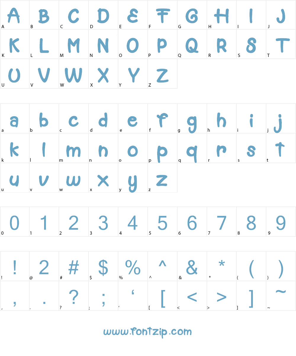 Muffin Cake Font Character