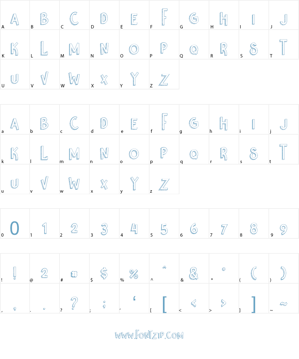 Nikolas & Pine Font Character