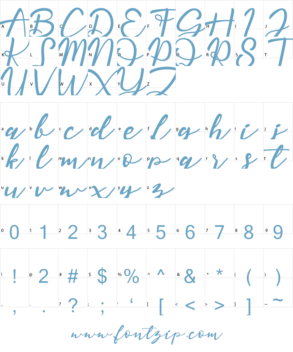 Magnolisa Font Character