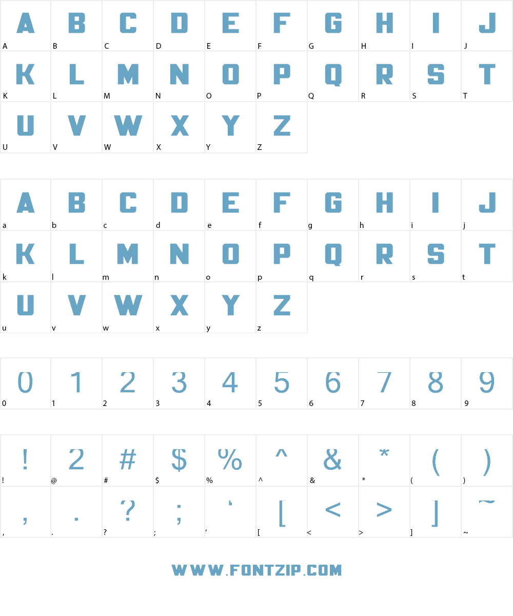 Mesquin Font Character