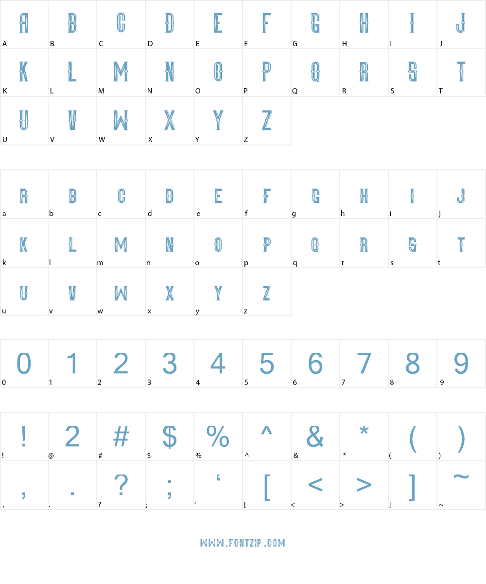 Mangarans III Font Character