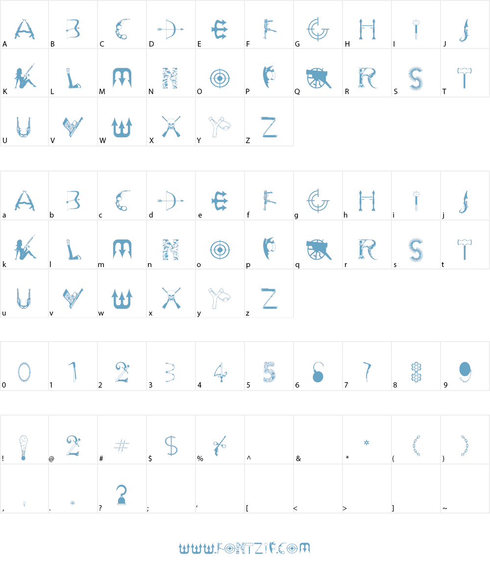 Mats's Arsenal Font Character