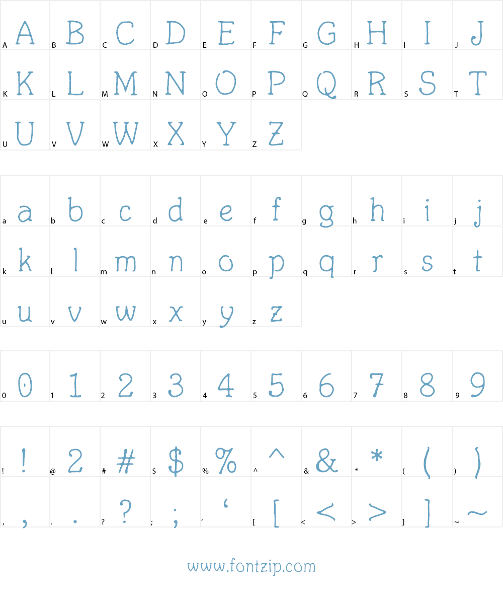 Fortuitous Mouse Font Character