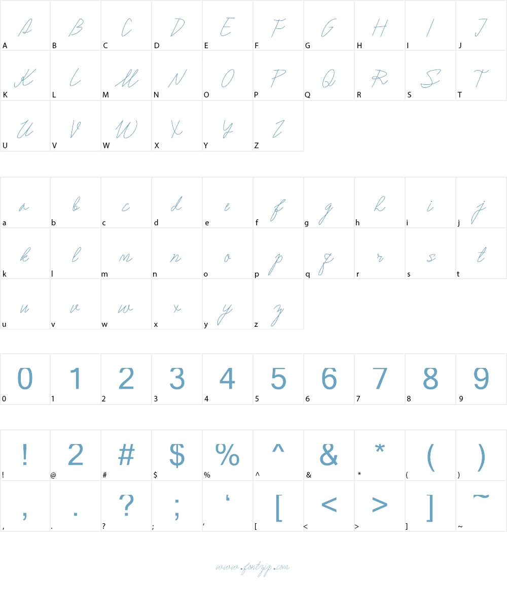 Sholeha Font Character