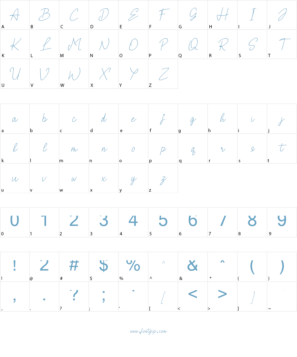 Brielle Font Character