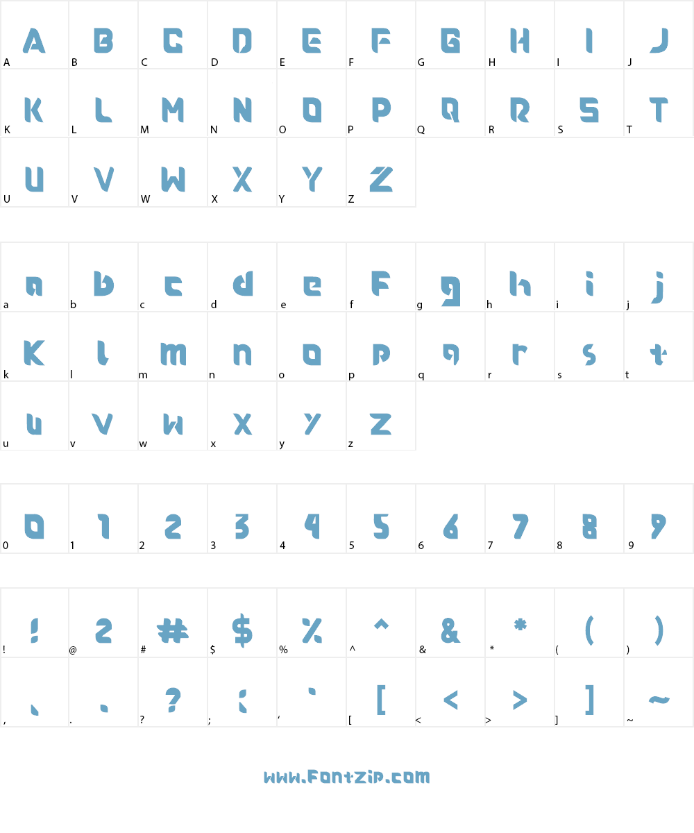 Roundfra Font Character