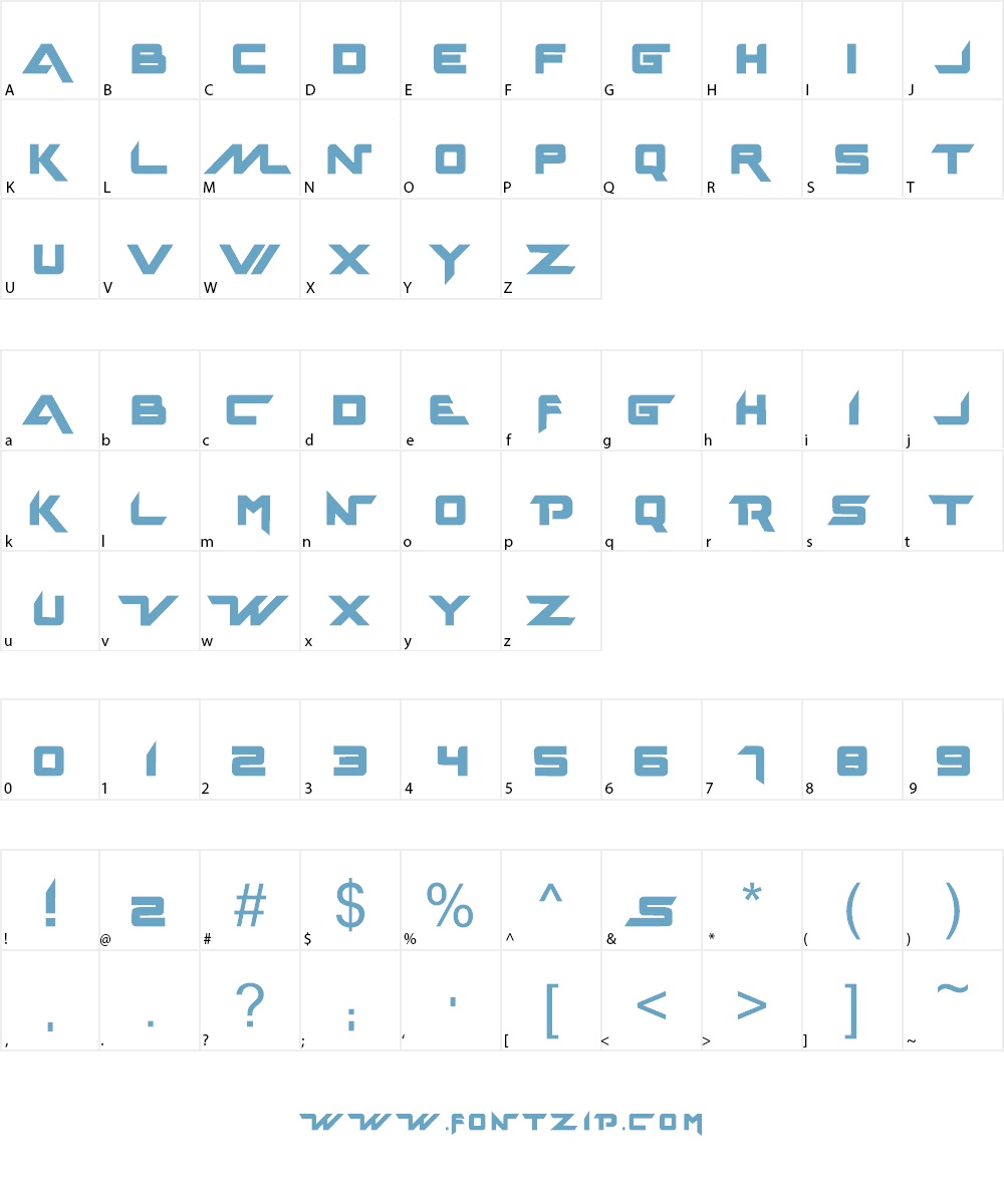 spacestation Font Character