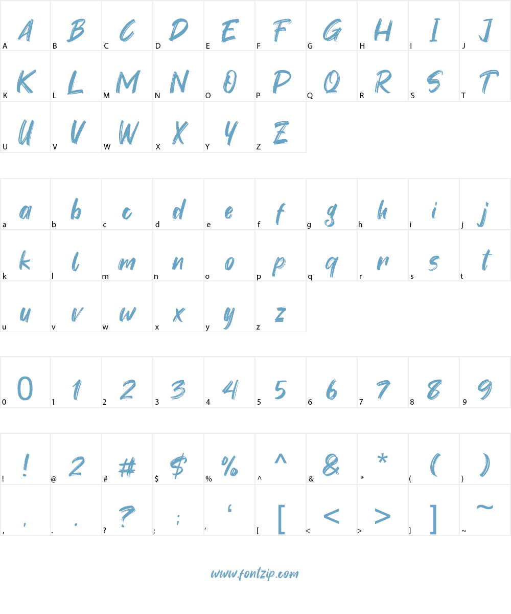 Youth Power Font Character