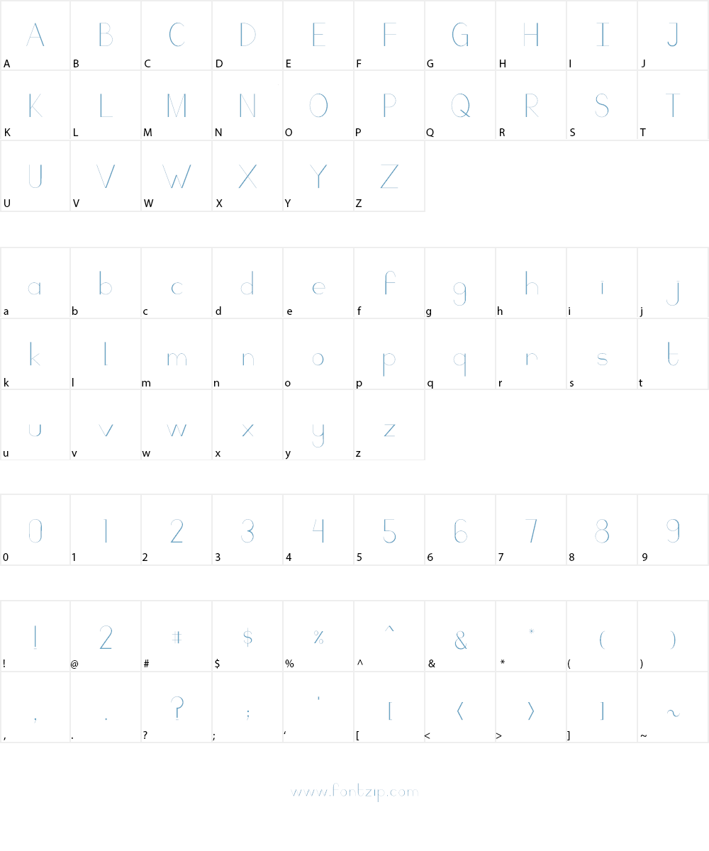 Camaly Font Character