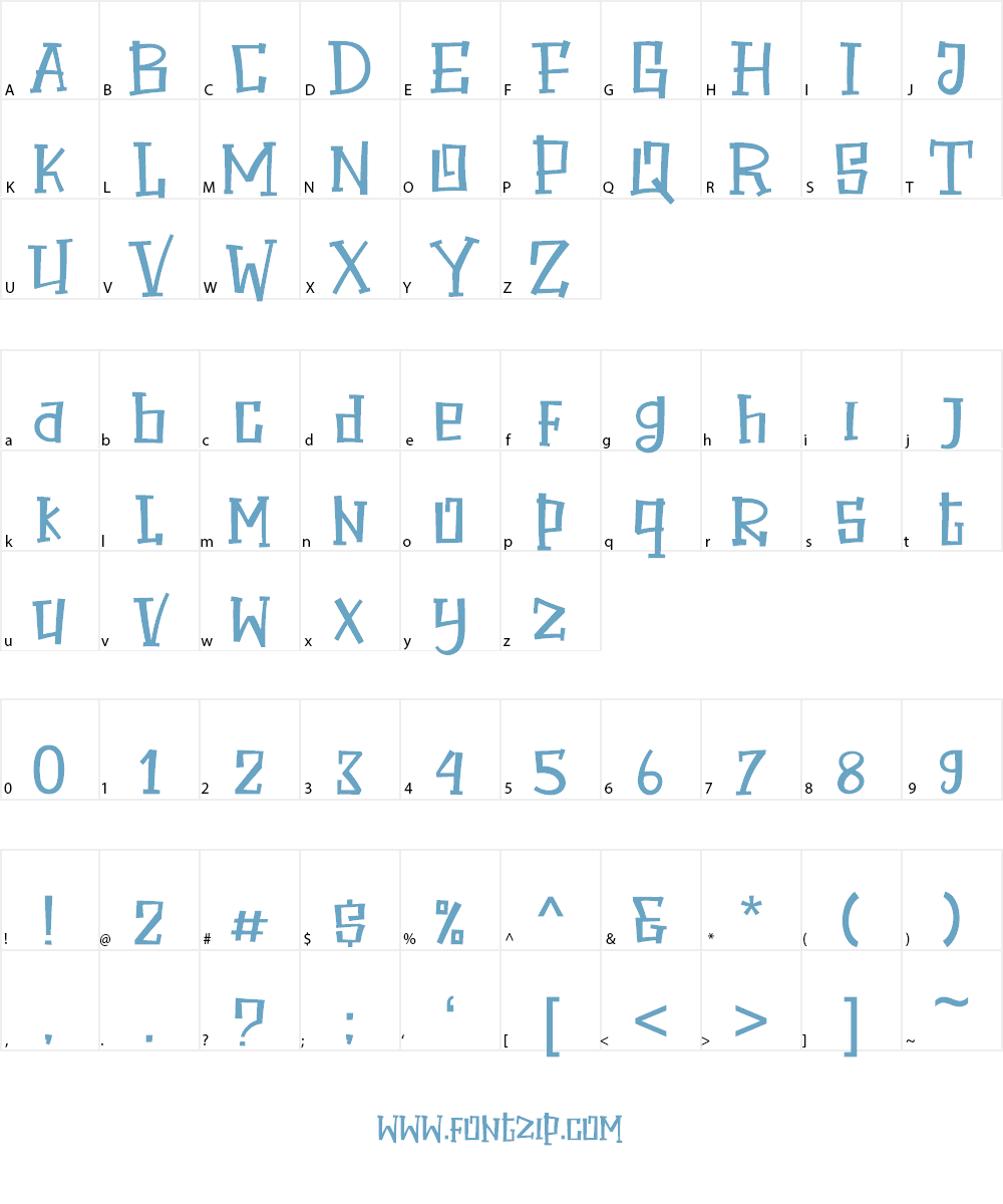 Halloween Secret Font Character
