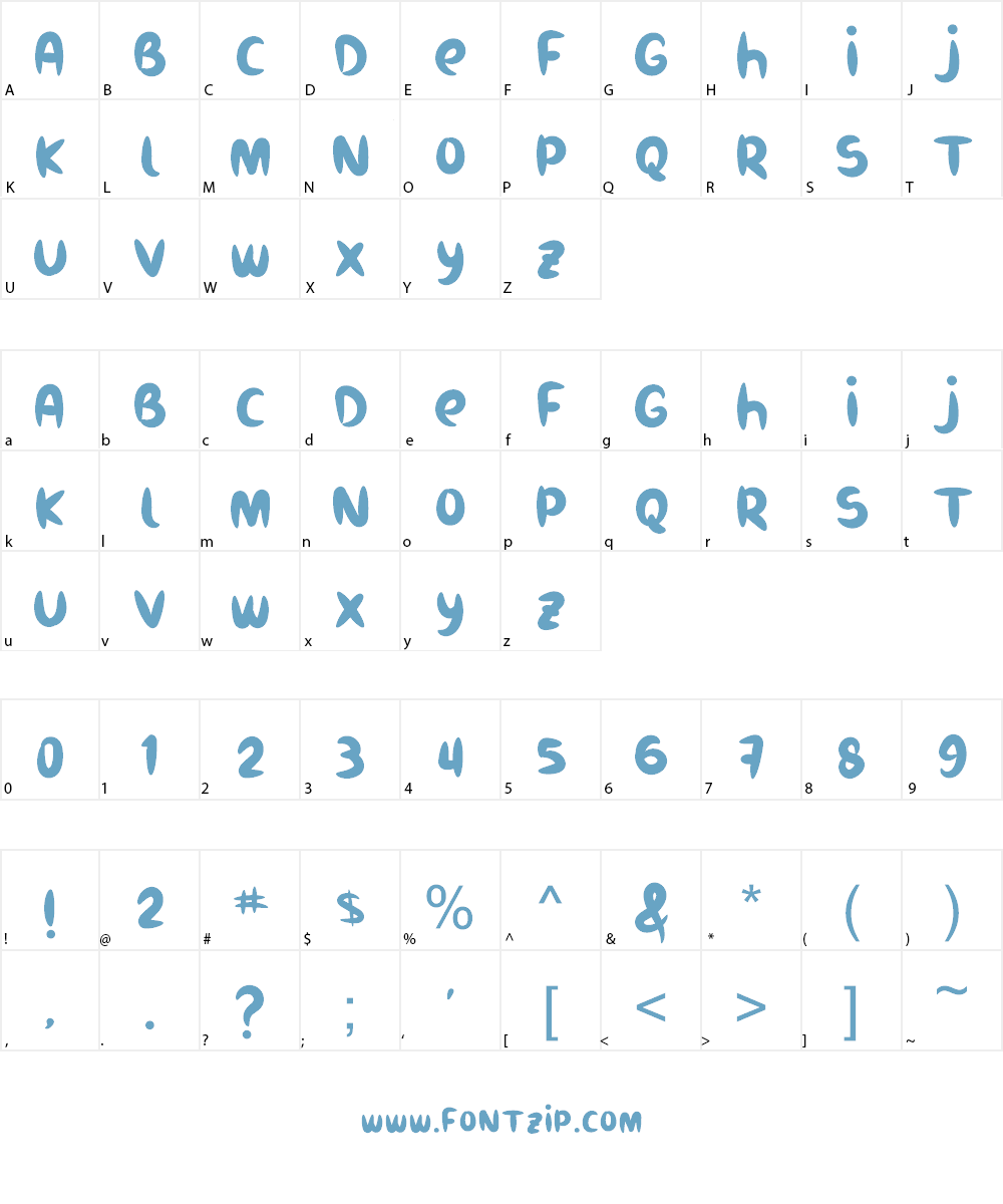 Burukuduk Font Character