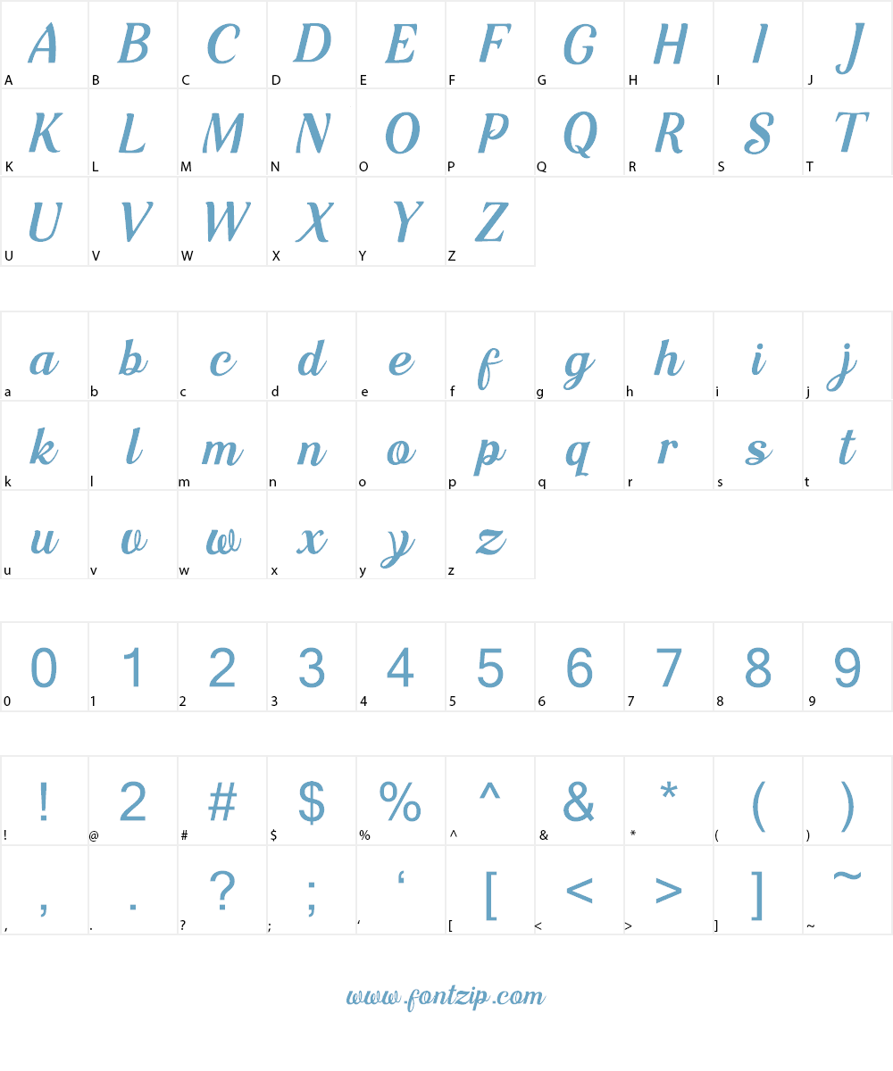 Kashie Mercy Font Character