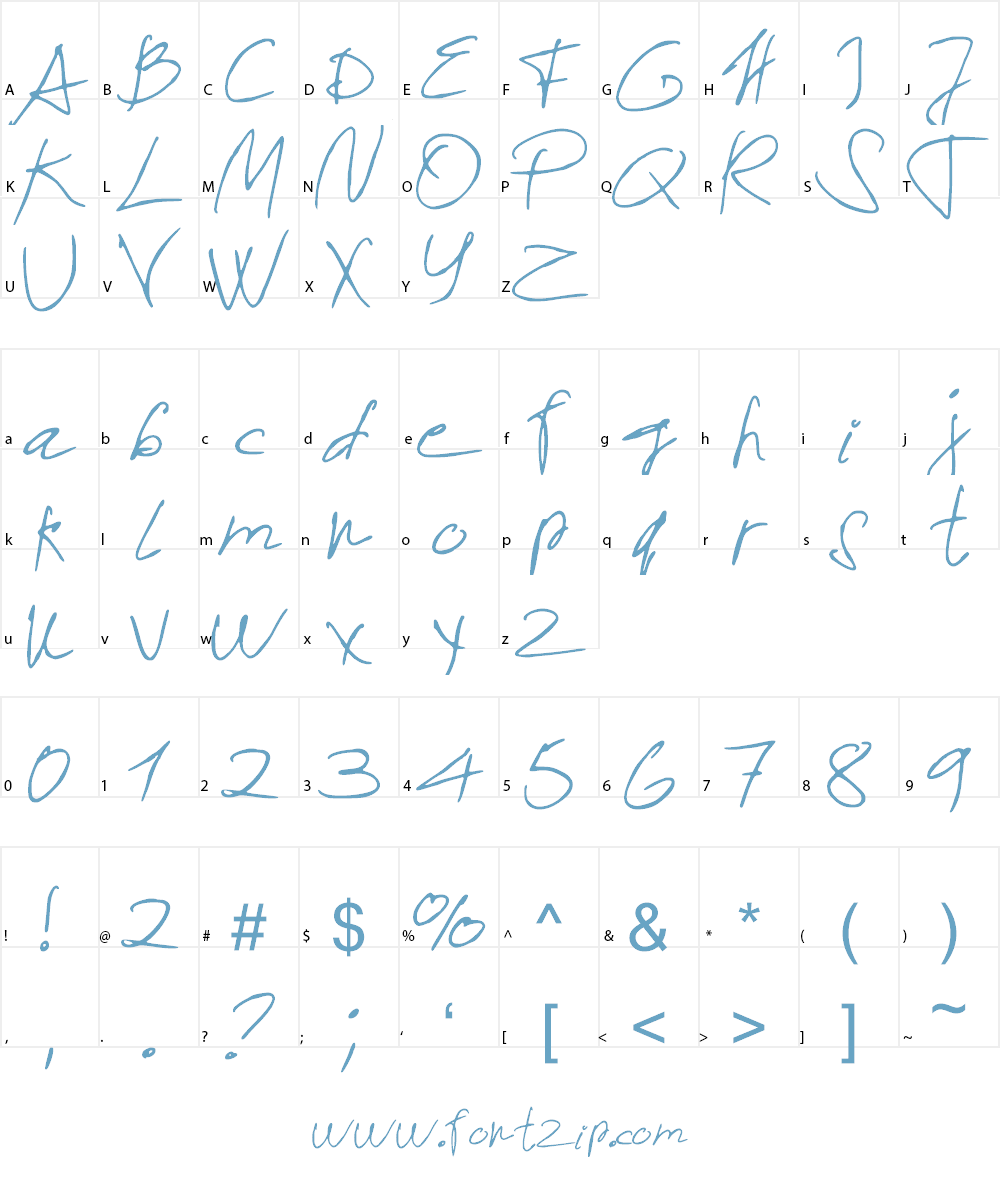 Sayano Font Character