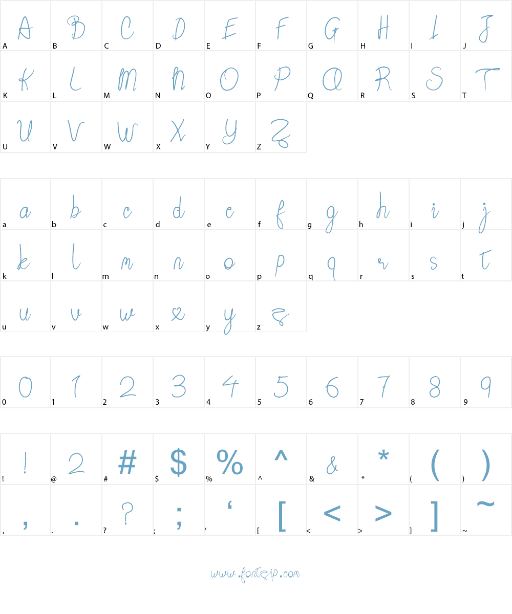Berather Font Character