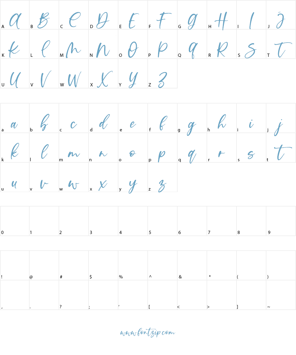 Vista La Diva Font Character