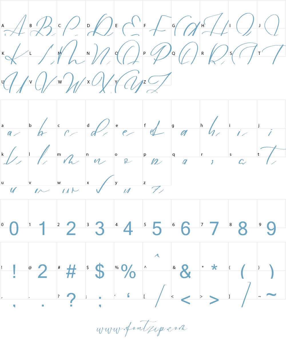 Le Jour (Script & Serif) Font Character