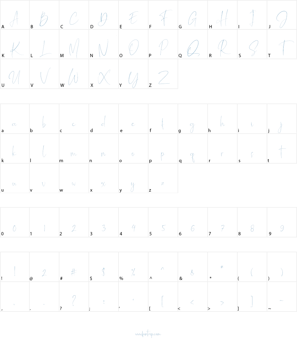 Mathelline Font Character