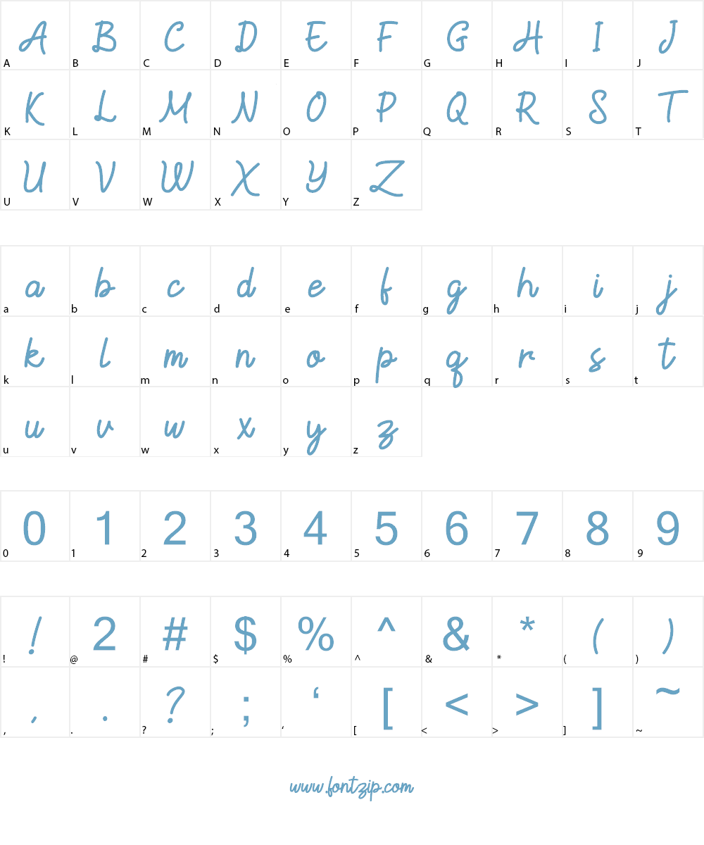 Slait DEMO Font Character