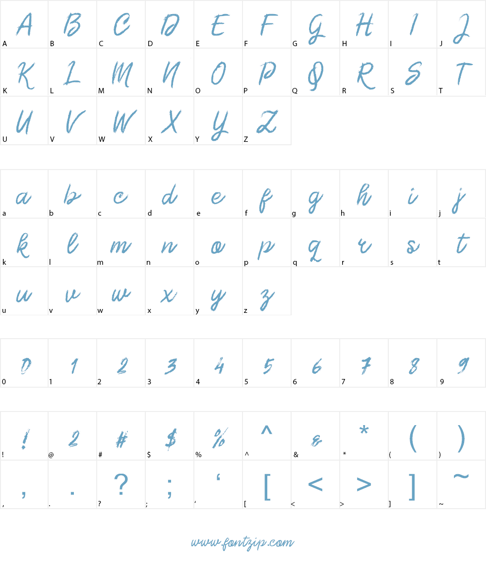 Morgan Chalk Font Character