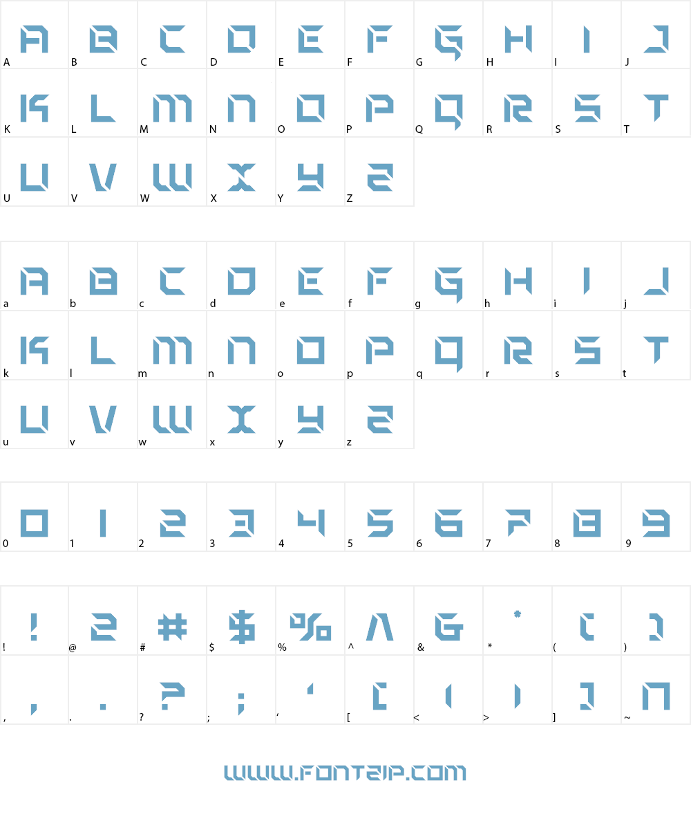 Zero Prime Font Character