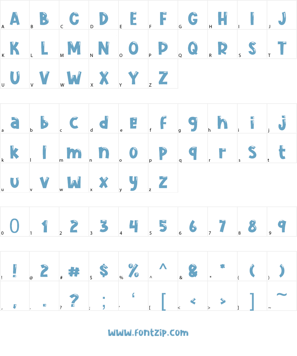 Cute Jellyfish Font Character