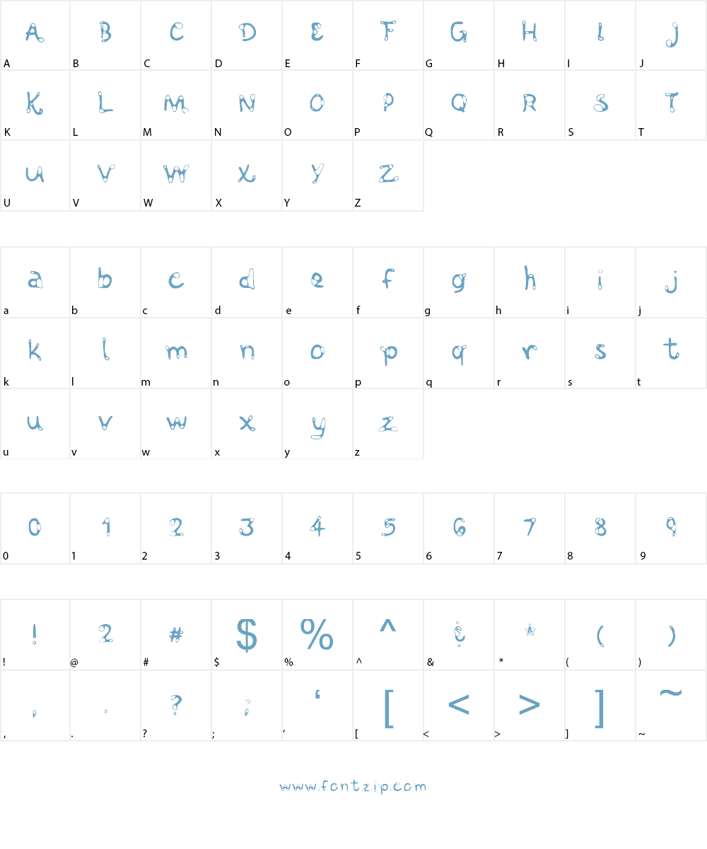 Abstraction Font Character