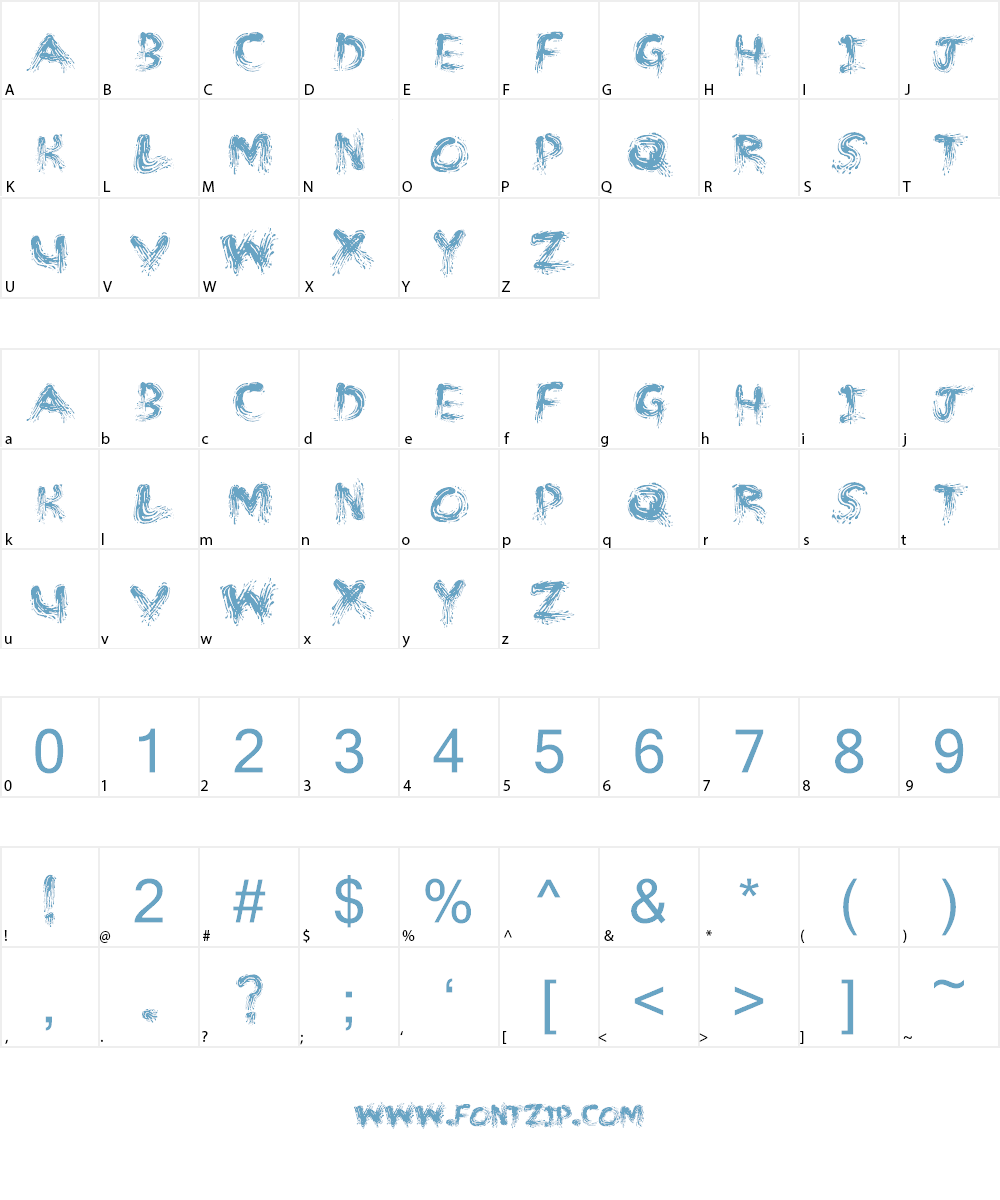 MM STROKES Font Character