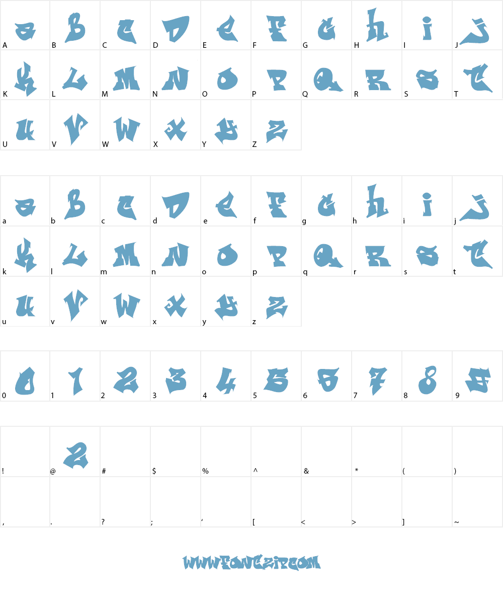 ReskaGraf Font Character