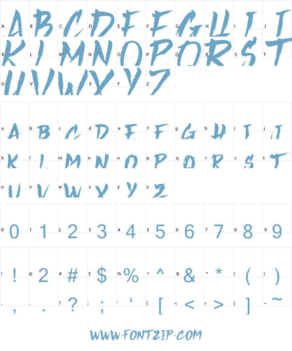 Thorletto Font Character